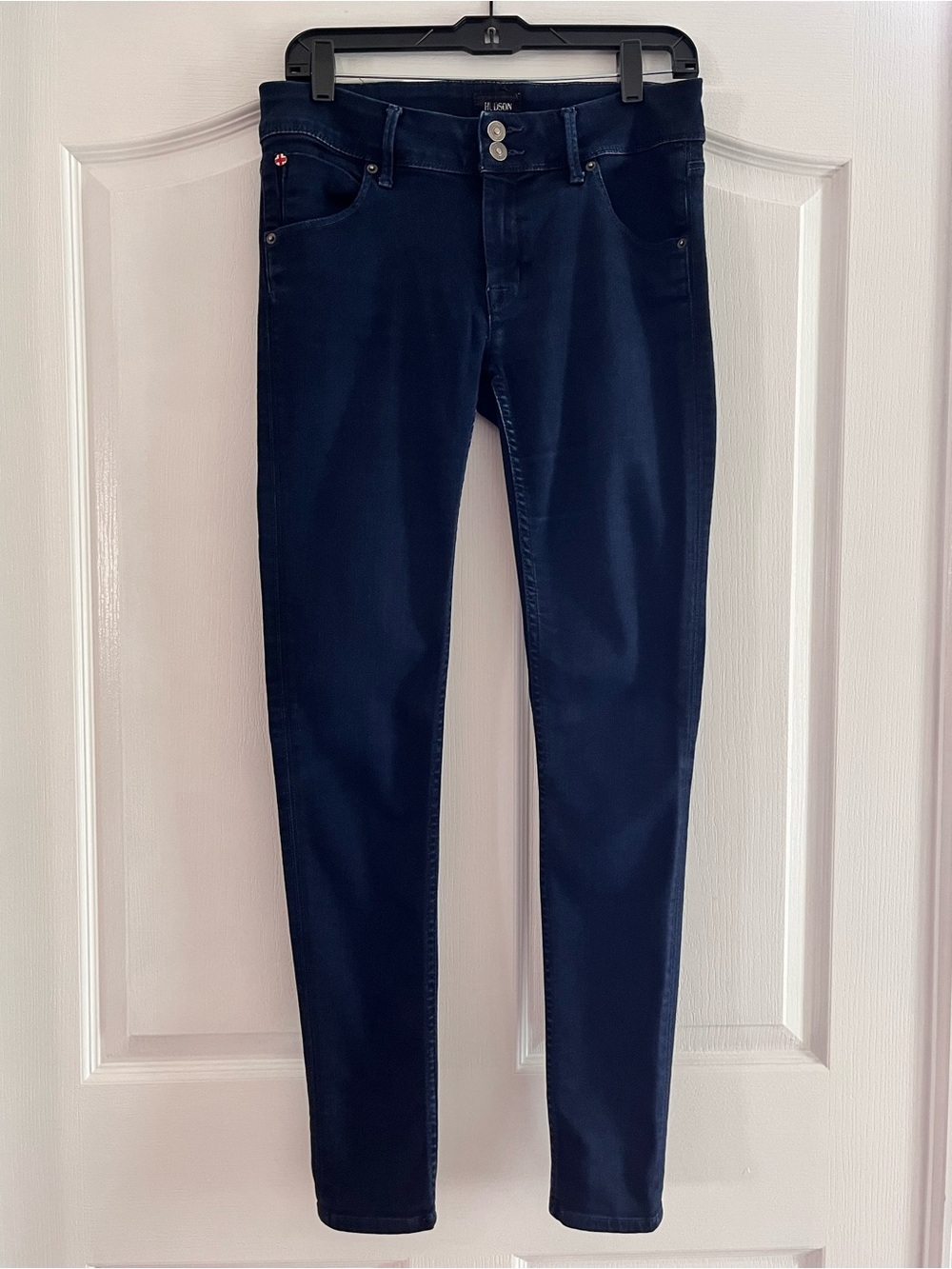 Hudson Collin MidRise skinny blue jeans 28